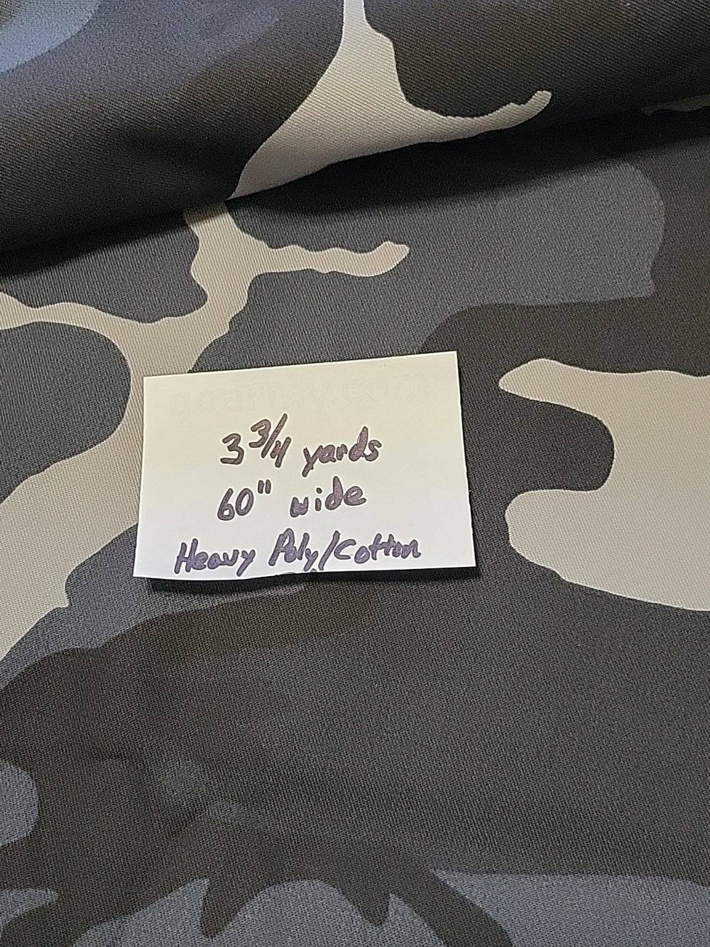 Black And Gray Camo Fabric
